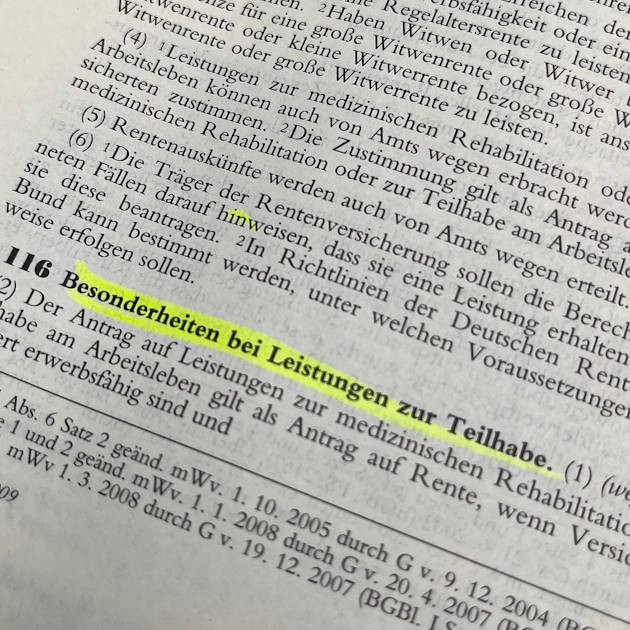 Kanzlei für Rentenrecht - Hilfe bei der Umdeutung eines Reha-Antrags